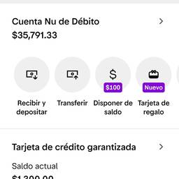 Antes - Editar saldo de app bancário
