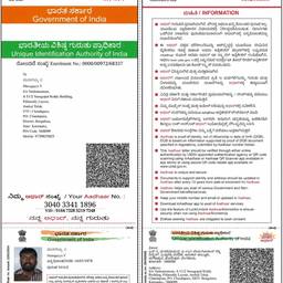 Before - Aadhaar Card Text Fix