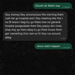 Antes - Edição de captura de tela de conversa do WhatsApp