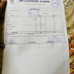 Report Card Marks Edit