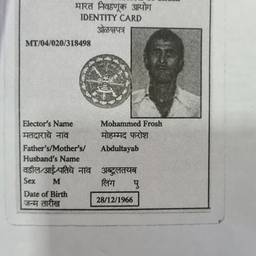 Voter ID Card Edit