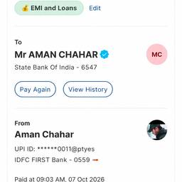 UPI Payment Amount Edit