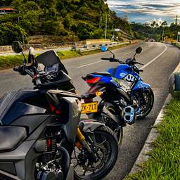 HDR Motorcycle Road Shot