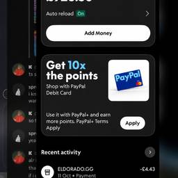 PayPal Balance Screenshot Edit