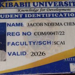 Student ID Card Text Edit