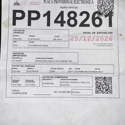 Vehicle Document Number Edit