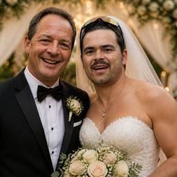 Nachher - Hochzeitspaar Foto Zusammenführung