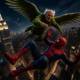 Spiderman Action Scene