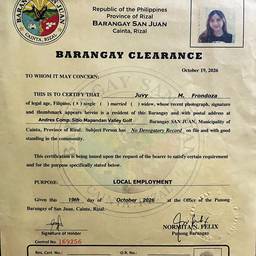 Barangay Clearance Date Edit