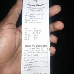 Bus Ticket Fare Edit