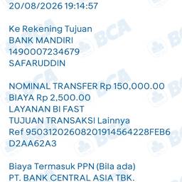 Before - Bank Receipt Editor