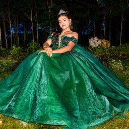 After - Emerald Gown Night Portrait