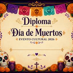 Día de Muertos Diploma