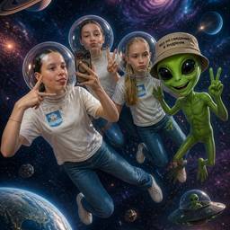 Funny Space Scene Edit
