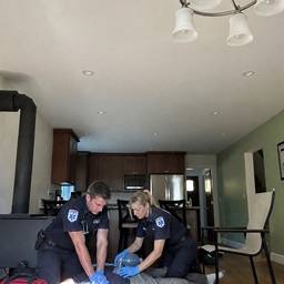 EMT CPR Kitchen Scene