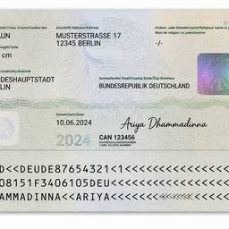 Nachher - Deutscher Personalausweis Generator