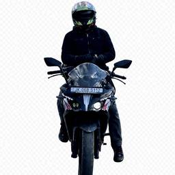 Motorcycle Rider Cutout