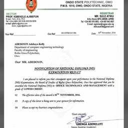 Admission Letter Name Edit