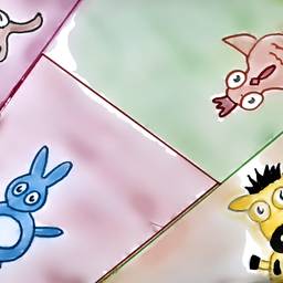 Before - Colorful Cartoon Animal Friends