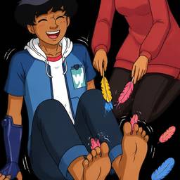 After - Cartoon Tickle Prank Scene