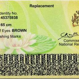 Straighten ID Card Photo