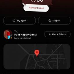 After - Failed UPI Payment Screenshot