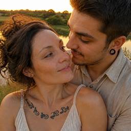 Twin Flame Couple Portrait