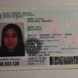 After - Argentine ID Card Date Edit