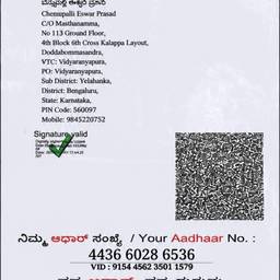 Aadhaar Birth Year Edit