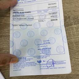 Midterm Fee Receipt Edit