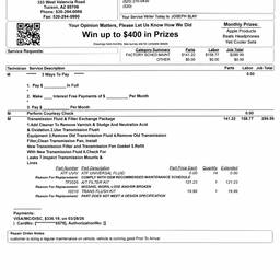 Receipt Date Change