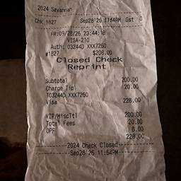 Receipt Text Edit