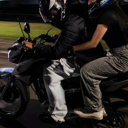 Night Motorcycle Rider Swap