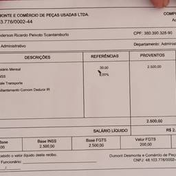 Brazilian Payslip Edit