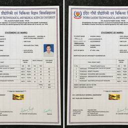 Marksheet Text Replacement