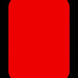 Before - Flat Red App Icon