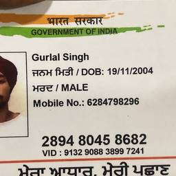 Aadhaar Card Year Edit