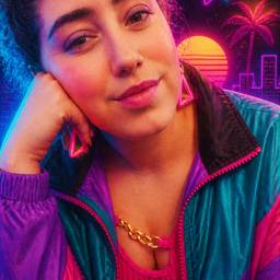 80s Retro Style Photo