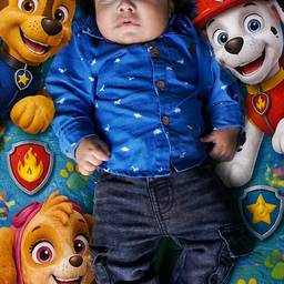After - Paw Patrol Baby Photoshoot