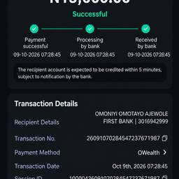 Bank Transfer Amount Edit