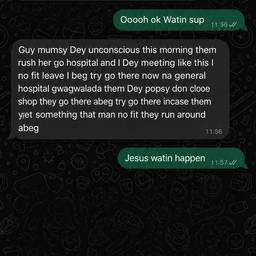 Depois - Edição de captura de tela de conversa do WhatsApp