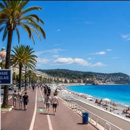 Nice Promenade Beach Scene