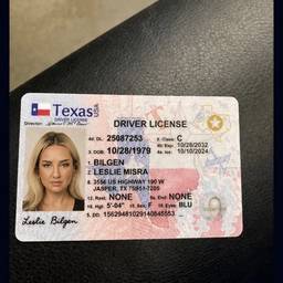 Antes - Edição da carteira de motorista do Texas