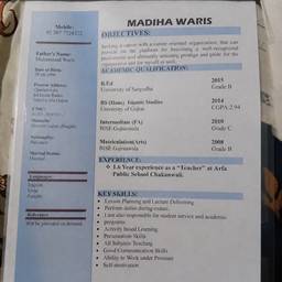 Resume Address Change