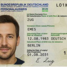 Before - German ID Card Number Edit