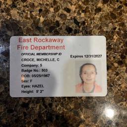 Fire Dept ID Expiry Edit