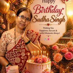 After - Birthday Poster with Person