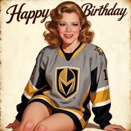 Vintage Pin-Up Birthday Poster