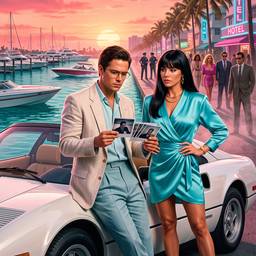 Miami Vice Style Poster