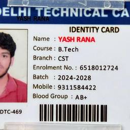 Before - Student ID Card Edit